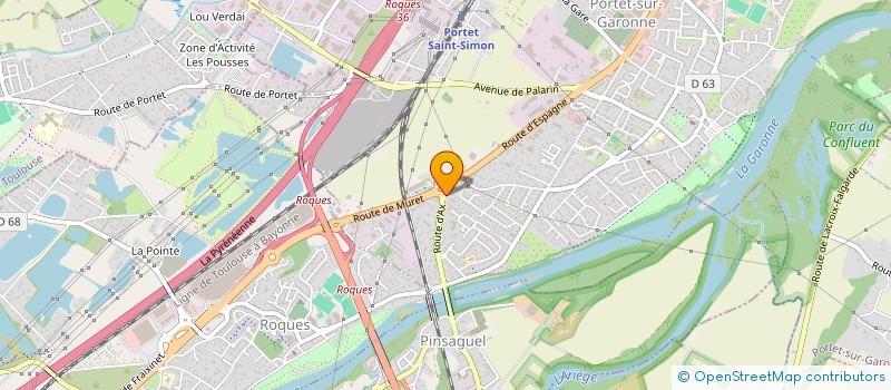 localisation de l'entreprise ETS PERUZZO RAYMOND à PORTET-SUR-GARONNE