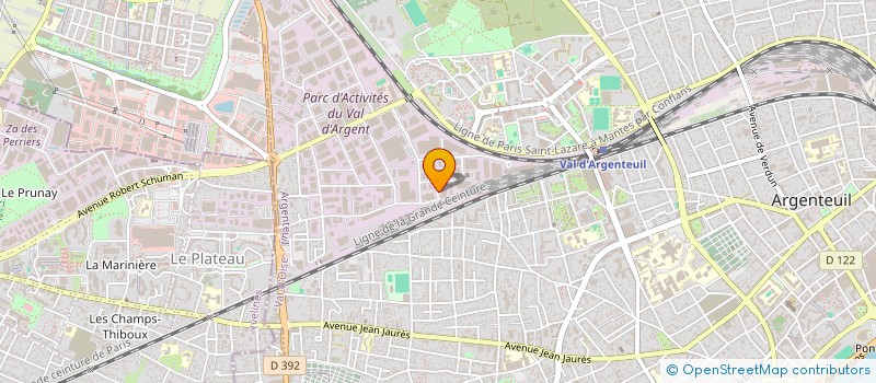 localisation de l'entreprise ETS PEUCH FILS  ARGENTEUIL