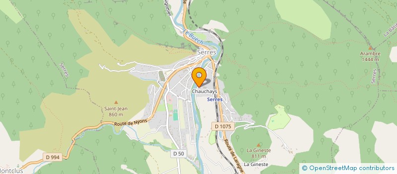 localisation de l'entreprise ETS PEUZIN ET CIE à SERRES