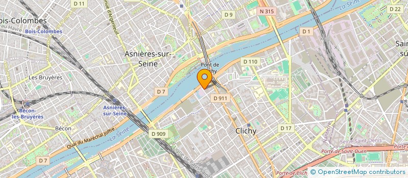 localisation de l'entreprise ETS PEZANT à CLICHY