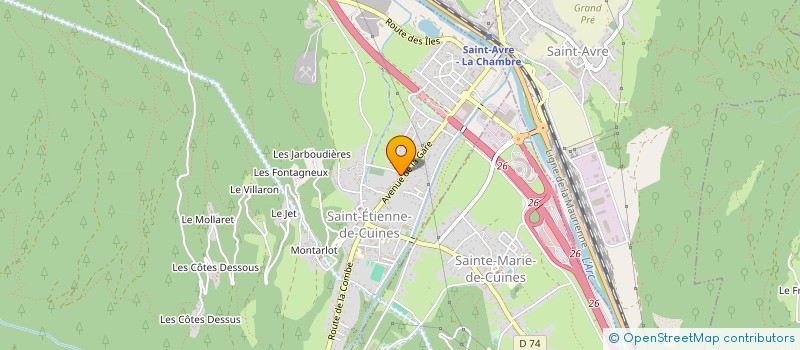 localisation de l'entreprise ETS PHILIPPE CARTIER-LANGE  SAINT-ETIENNE-DE-CUINES