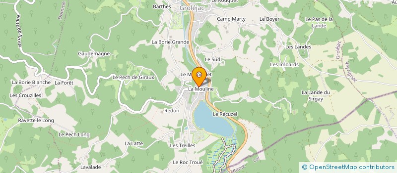 localisation de l'entreprise ETS PHILIPPE CLER à GROLEJAC