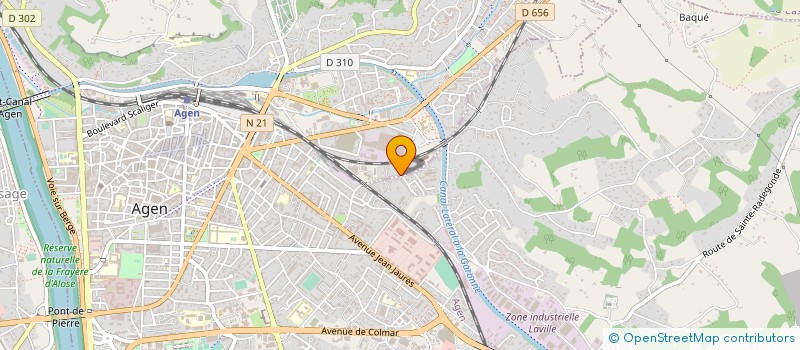 localisation de l'entreprise ETS PHILIPPE ROZES ET CIE  AGEN