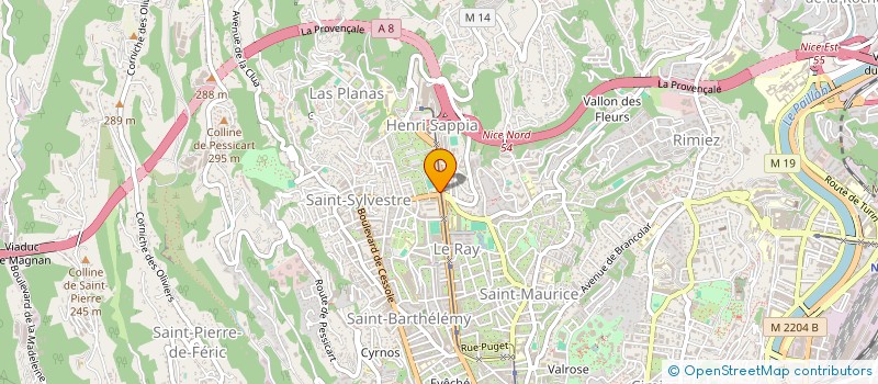 localisation de l'entreprise ETS PICCOLO à NICE
