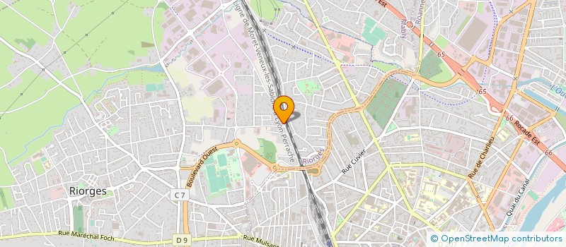 localisation de l'entreprise ETS PILLET à RIORGES