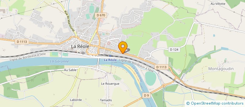 localisation de l'entreprise ETS PINCHON  LA REOLE