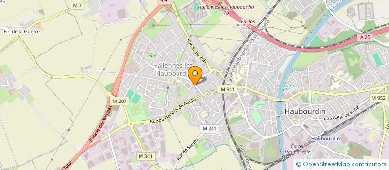 localisation de l'entreprise ETS PIRAS  HALLENNES-LEZ-HAUBOURDIN