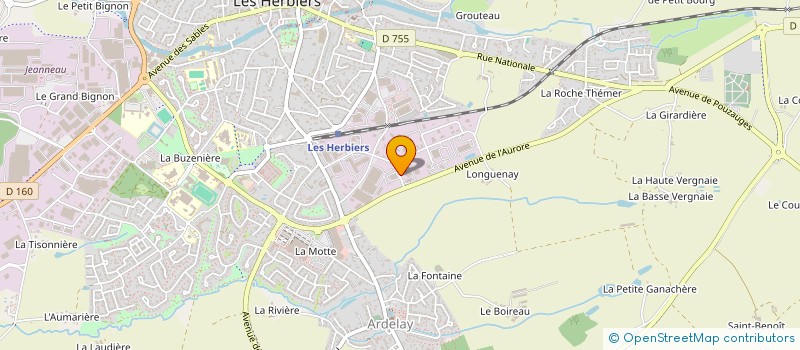 localisation de l'entreprise ETS PLANCHOT à LES HERBIERS