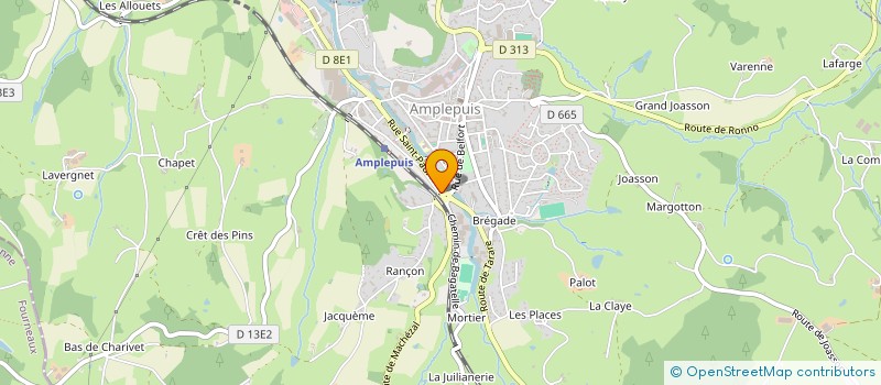 localisation de l'entreprise ETS PLANTIER à AMPLEPUIS
