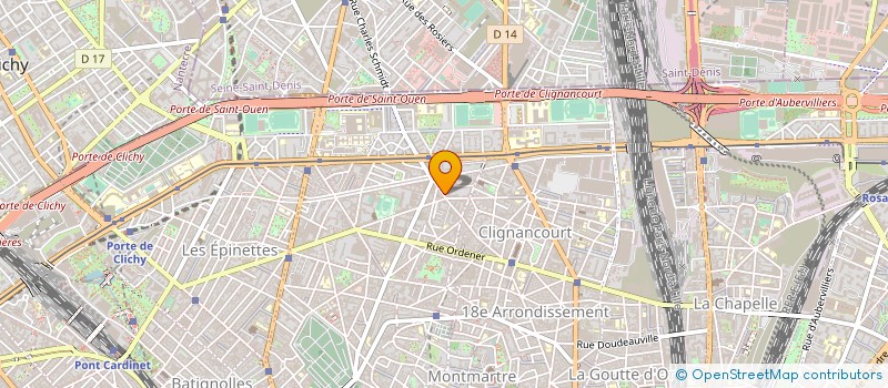 localisation de l'entreprise ETS PLOMBERIE COUVERT CHAUFFAGE INSTALLA à PARIS