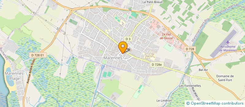 localisation de l'entreprise ETS POITEVIN SARL à MARENNES-HIERS-BROUAGE