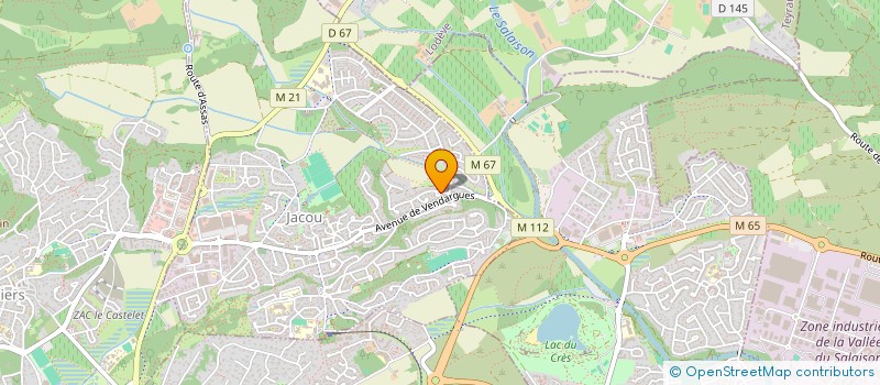localisation de l'entreprise ETS PONCET  JACOU
