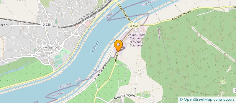 localisation de l'entreprise ETS PONZO FRERES SO.CO.PAT à BOULBON