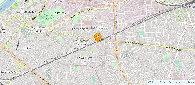 localisation de l'entreprise ETS POTET à SARTROUVILLE