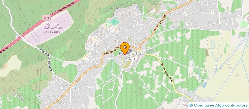 localisation de l'entreprise ETS POTIER  ROCHEFORT-DU-GARD