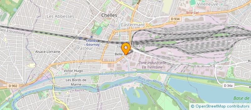 localisation de l'entreprise ETS POURTIER  CHELLES