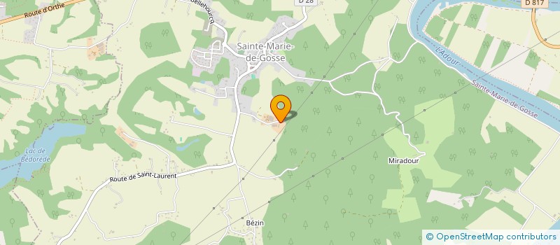 localisation de l'entreprise ETS POUYANNE  SAINTE-MARIE-DE-GOSSE