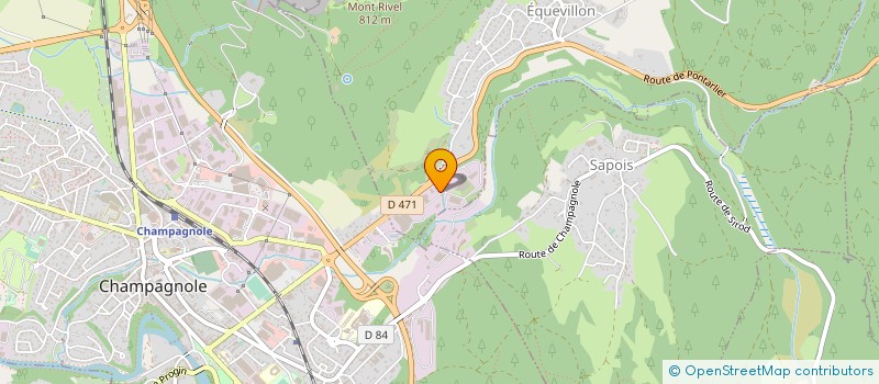 localisation de l'entreprise ETS PRECI JURA à EQUEVILLON