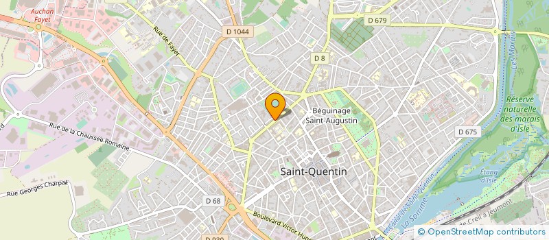 localisation de l'entreprise ETS PREVOST à SAINT-QUENTIN