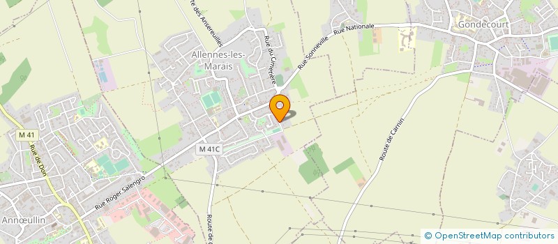 localisation de l'entreprise ETS PREVOST PIERRE ET FILS  ALLENNES-LES-MARAIS