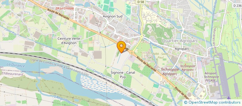 localisation de l'entreprise ETS PRO  AVIGNON