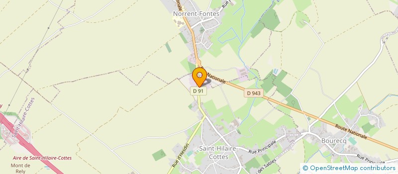 localisation de l'entreprise ETS PRUVOST LEROY à SAINT-HILAIRE-COTTES