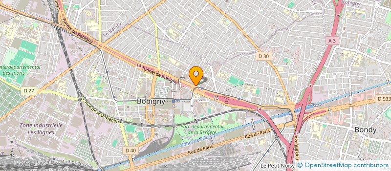 localisation de l'entreprise ETS PUB DEP FOYERS AIDE SOCIALE ENFANCE à BOBIGNY