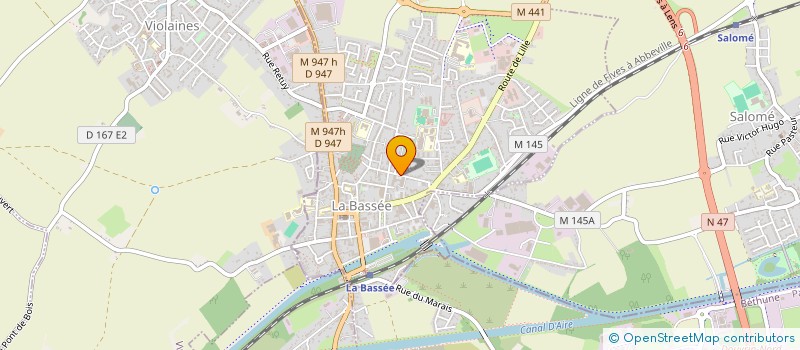 localisation de l'entreprise ETS PUBLIC DE SANTE LES ERABLES  LA BASSEE