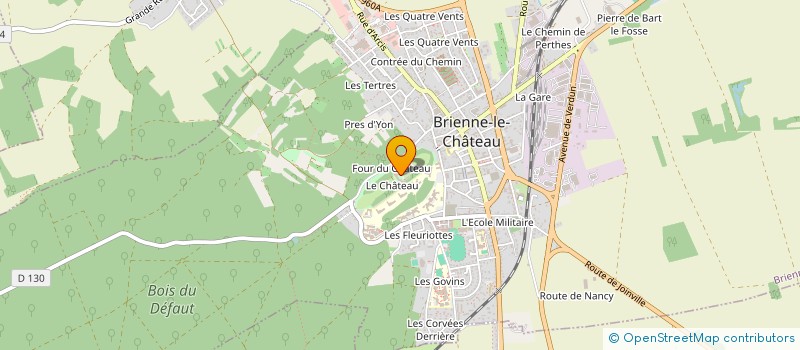 localisation de l'entreprise ETS PUBLIC DE SANTE MENTALE DE L'AUBE à BRIENNE-LE-CHATEAU