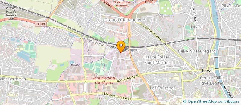 localisation de l'entreprise ETS QUILICHINI à LAVAL