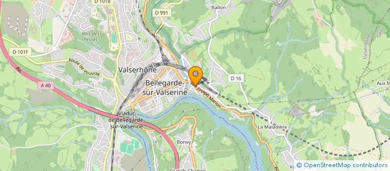 localisation de l'entreprise ETS QUILLOT à VALSERHONE