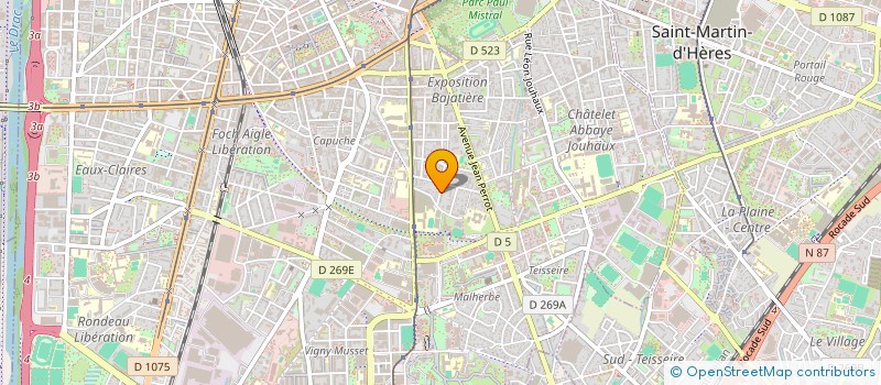 localisation de l'entreprise ETS R ARMAND ET COMPAGNIE à GRENOBLE