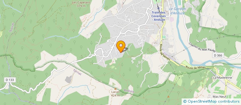 localisation de l'entreprise ETS RALUY  ANDUZE