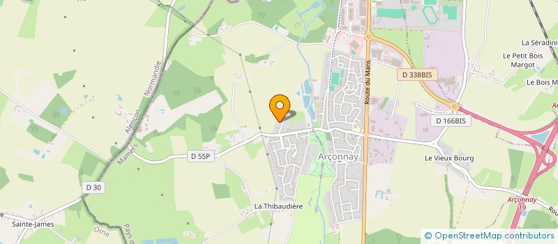 localisation de l'entreprise ETS RAMAGE  ARCONNAY