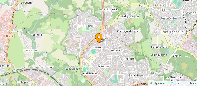 localisation de l'entreprise ETS RAULT SARL  VANNES
