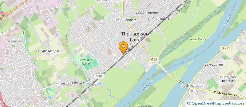 localisation de l'entreprise ETS RAYMOND TOUBLANC à THOUARE-SUR-LOIRE