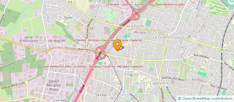 localisation de l'entreprise ETS RAYOU ET FILS  MERIGNAC