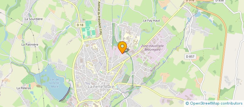 localisation de l'entreprise ETS REG ENS ADAPTE PIERRE MENDES-FRANCE à LA FERTE MACE
