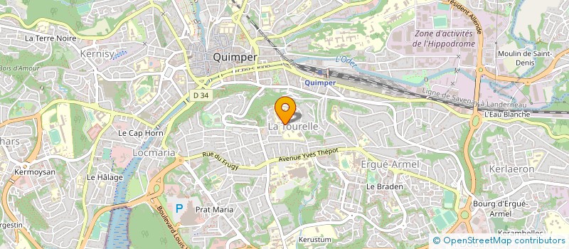 localisation de l'entreprise ETS REG ENSEIGNEM ADAPTE LOUISE MICHEL à QUIMPER