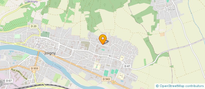 localisation de l'entreprise ETS REGIONAL ENSEIGN ADAPTE J VERNE à JOIGNY