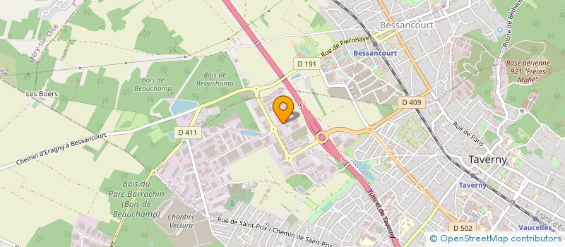 localisation de l'entreprise ETS RENE LABBE COMPT CAOUTCH MANUFACTURE à TAVERNY