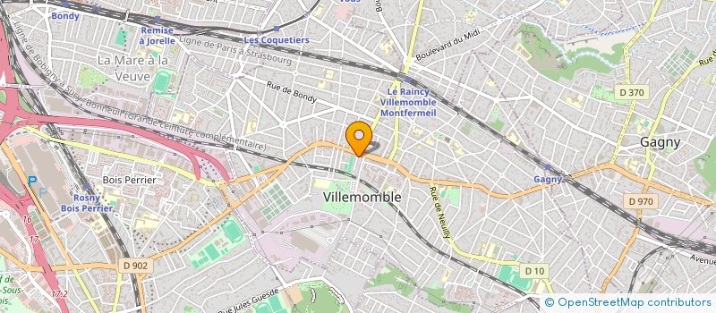 localisation de l'entreprise ETS RENNEVILLE à VILLEMOMBLE