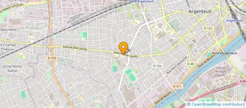 localisation de l'entreprise ETS RENS  ARGENTEUIL