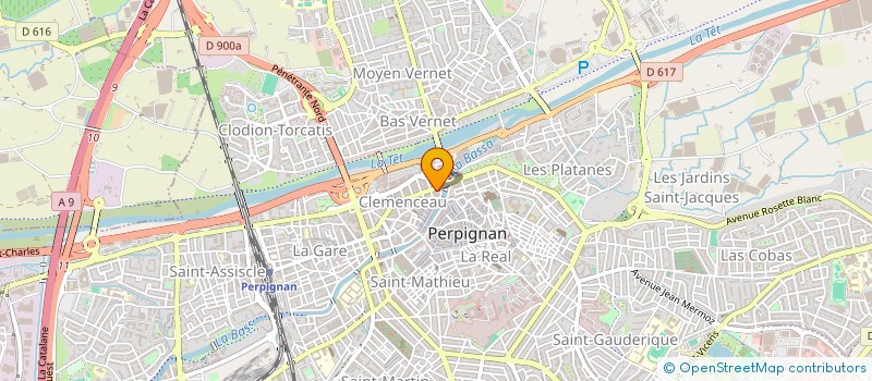 localisation de l'entreprise ETS RESTO BARES à PERPIGNAN