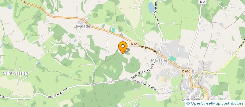 localisation de l'entreprise ETS REYNAL à MARSALES