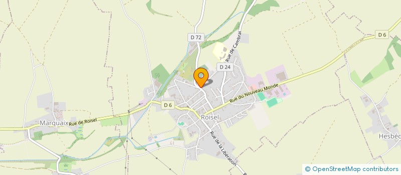localisation de l'entreprise ETS RICAUX ET FILS à ROISEL