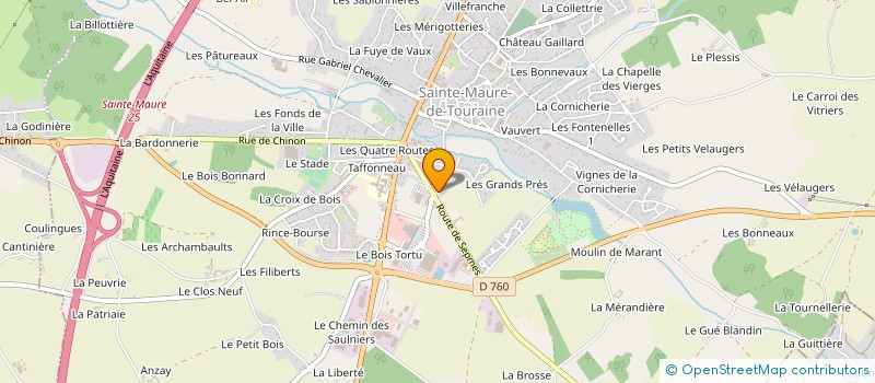 localisation de l'entreprise ETS RICHARD à SAINTE-MAURE-DE-TOURAINE