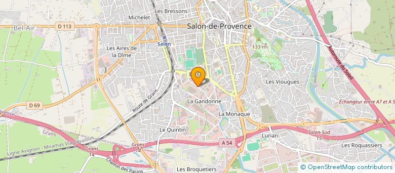 localisation de l'entreprise ETS RICHAUD  SALON-DE-PROVENCE