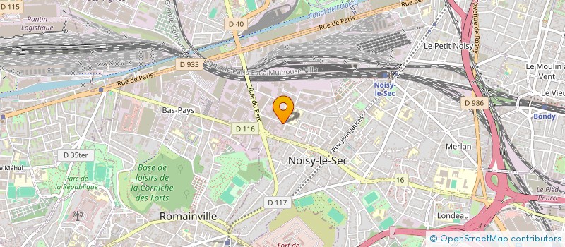 localisation de l'entreprise ETS RICOTET-PAGANETTI  NOISY-LE-SEC