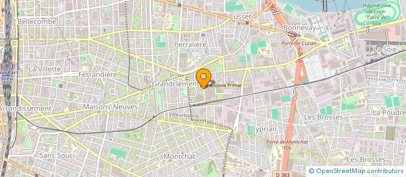 localisation de l'entreprise ETS ROBERT GRENIER SABERT à VILLEURBANNE